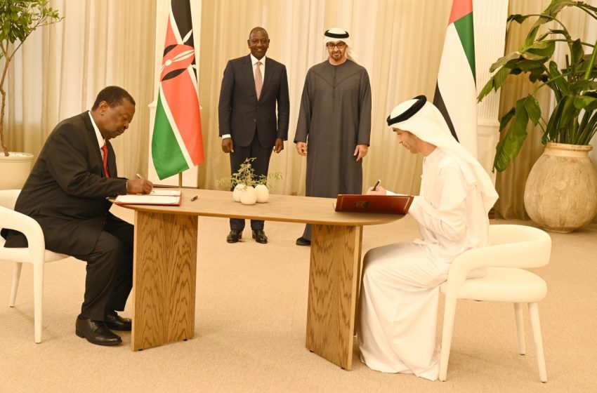  KENYA AND THE UAE SIGN HISTORIC COMPREHENSIVE ECONOMIC PARTNERSHIP AGREEMENT